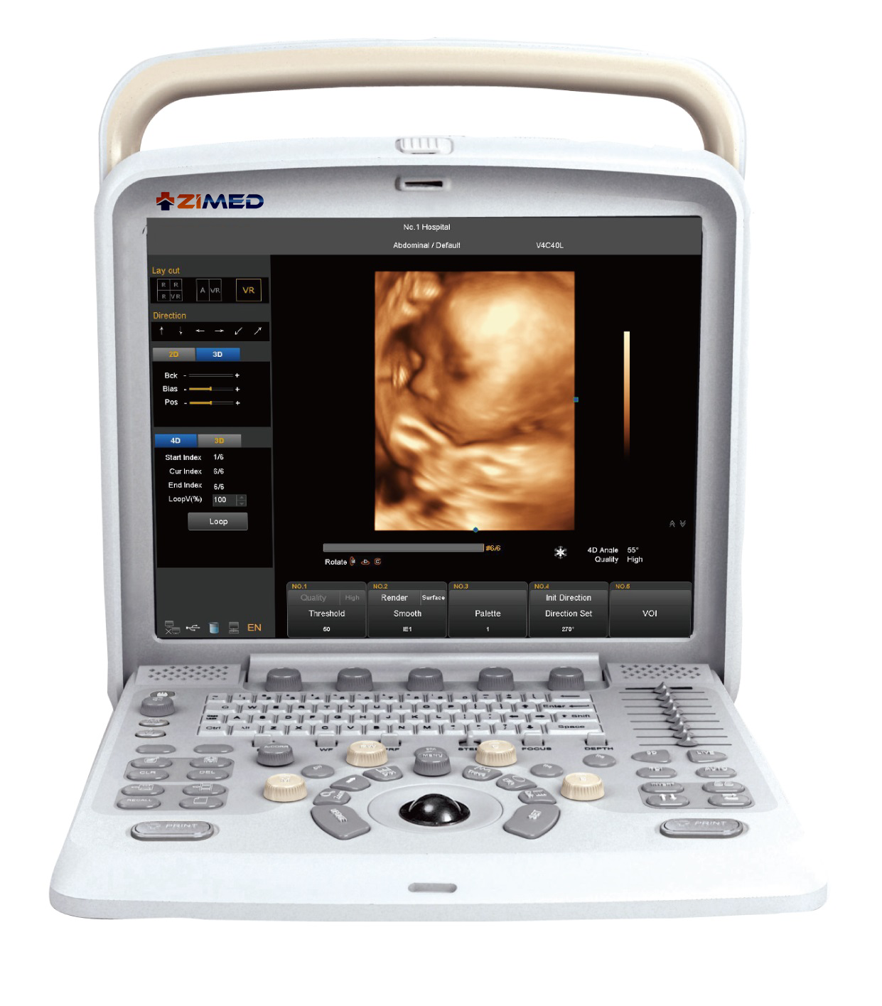 4D color doppler Ultrasound System ZUS-A41